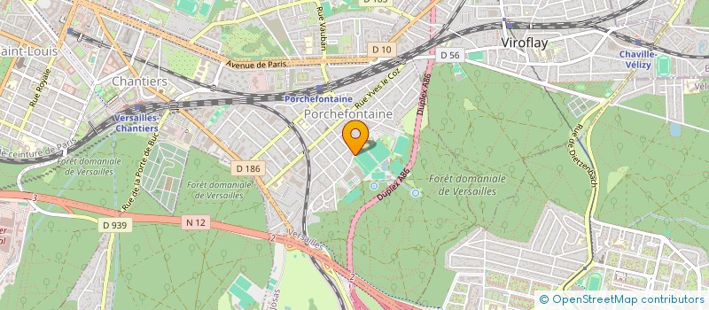 localisation de l'entreprise CENTR ANIMATION PORCHEFONTAINE à VERSAILLES
