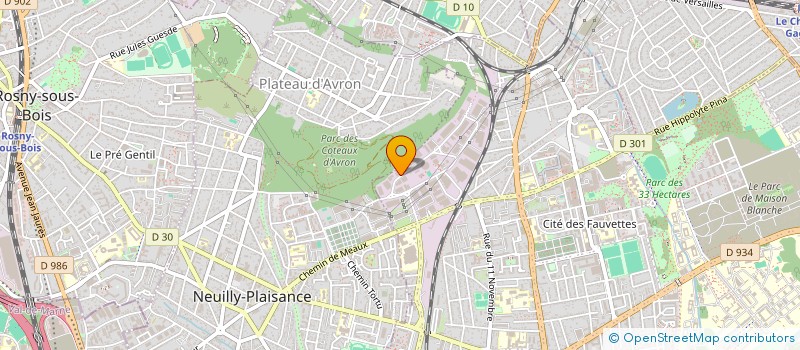 localisation de l'entreprise CENTR'ART à NEUILLY-SUR-MARNE