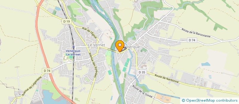 localisation de l'entreprise CENTR ASSOC AIDE RECH ET TRAITEM MEDICAL à VENERQUE