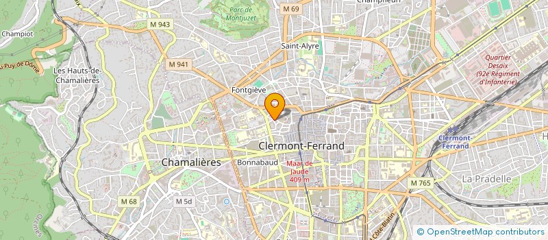 localisation de l'entreprise CENTR ASSOC SERVI IMPRI PAPETIERE  CLERMONT-FERRAND