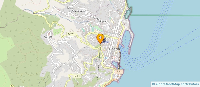 localisation de l'entreprise CENTR AUTO à BASTIA