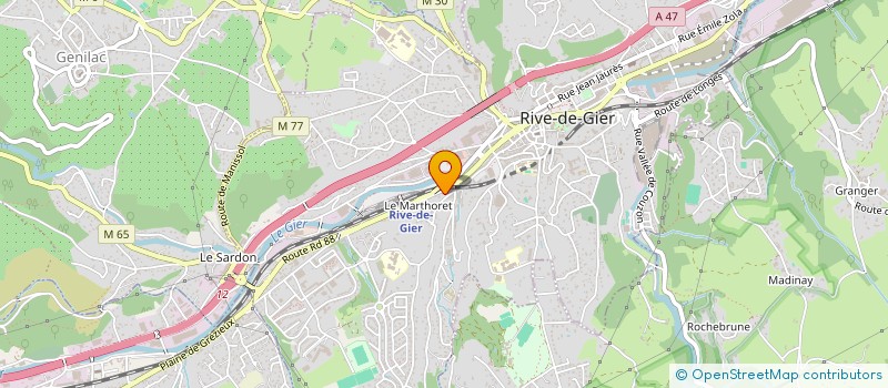 localisation de l'entreprise CENTR'AUTO à RIVE-DE-GIER