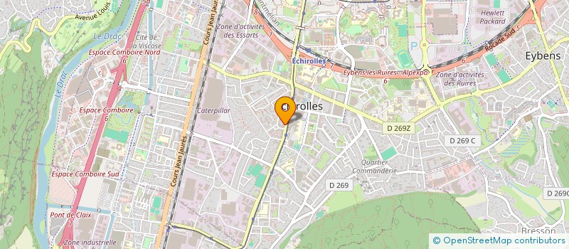 localisation de l'entreprise CENTR'AUTO FORMATION  ECHIROLLES