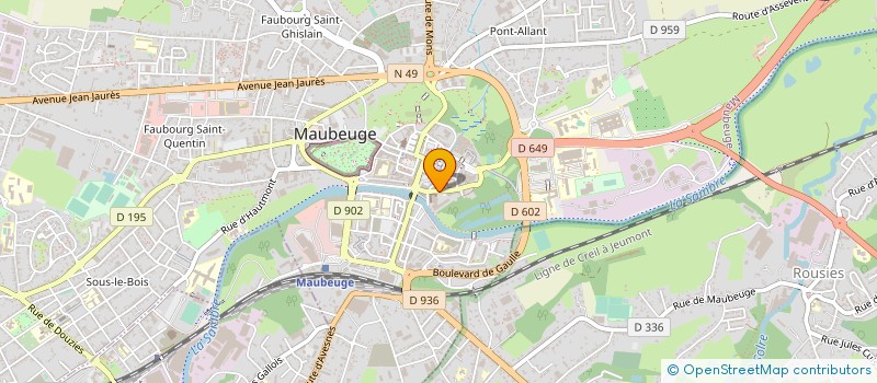localisation de l'entreprise CENTR CULTUREL TRANSFRONTALIER LE MANEGE à MAUBEUGE