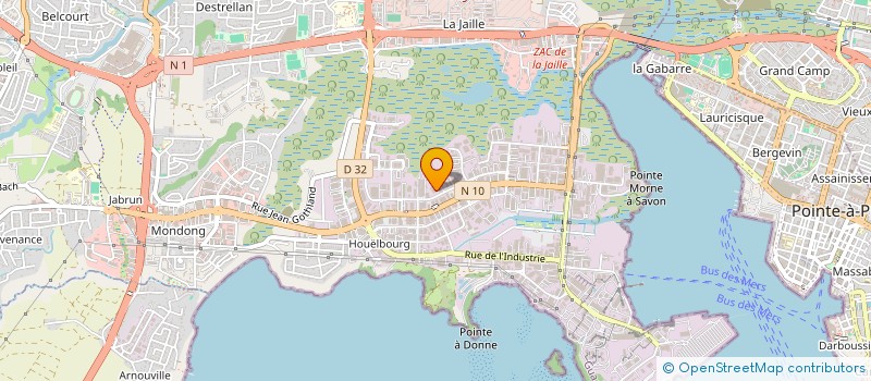 localisation de l'entreprise CENTR DISTRI PRODUIT INFORM ELECTRONIQUE  BAIE-MAHAULT