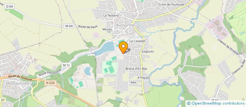 localisation de l'entreprise CENTR'ECHO à AUSSONNE