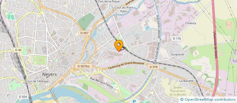 localisation de l'entreprise CENTR GESTION AGREE INTERPROF NIEVRE à NEVERS