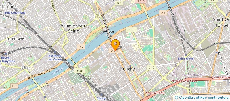 localisation de l'entreprise CENTR'HALL IMMO à CLICHY