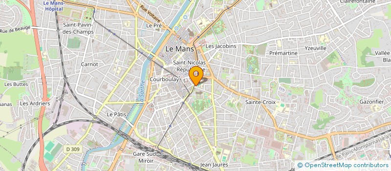 localisation de l'entreprise CENTR'IMMO  LE MANS