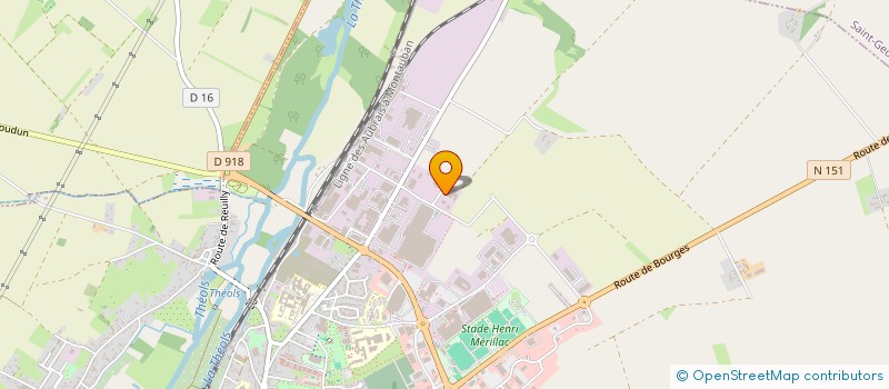 localisation de l'entreprise CENTR'IMPRIM à ISSOUDUN