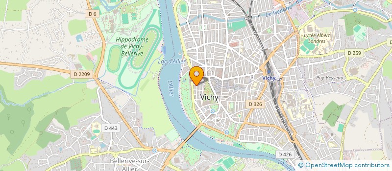 localisation de l'entreprise CENTR INTERNAT DE LA MIGRAINE à VICHY