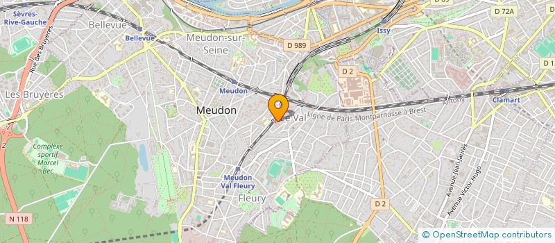 localisation de l'entreprise CENTR MEDIC PSYCHO PEDAGOGIQUE à MEUDON