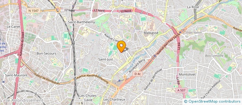 localisation de l'entreprise CENTR MEDICO PEDAG LES OLIVIER à MARSEILLE 13