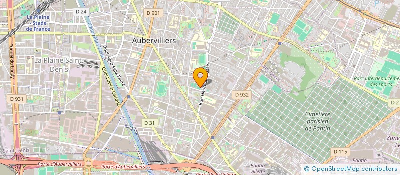 localisation de l'entreprise CENTR MEDICO PSYCHO PEDAGOGIQ à AUBERVILLIERS