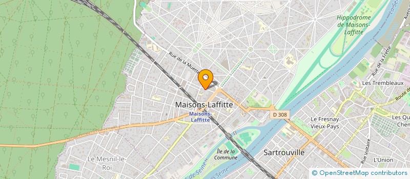 localisation de l'entreprise CENTR MEDICO SOC INTER PROFEA6 à MAISONS-LAFFITTE
