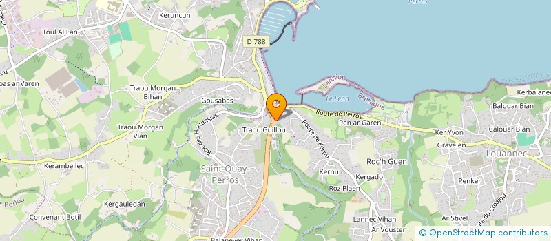 localisation de l'entreprise CENTR RECHER APPLI BIOLOGIE MARINE  PERROS-GUIREC