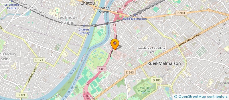 localisation de l'entreprise CENTR SHELL DES HAUTS DE SEINE à RUEIL-MALMAISON