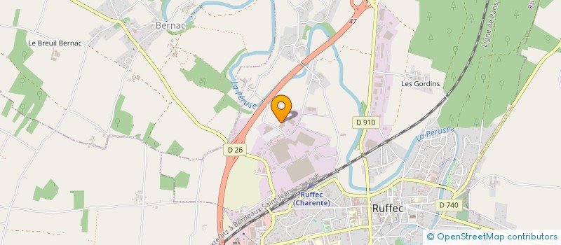 localisation de l'entreprise CENTRA APPROVI CHARENT POITOU  RUFFEC