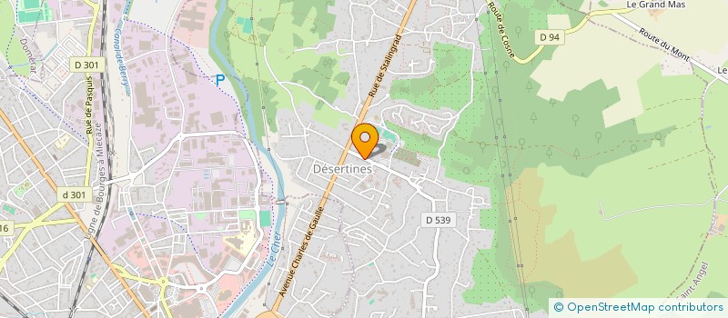 localisation de l'entreprise CENTRA'BRICKS  DESERTINES