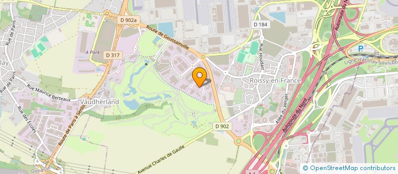 localisation de l'entreprise CENTRACOM à ROISSY-EN-FRANCE