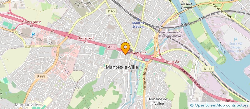 localisation de l'entreprise CENTRAFIQUE FRATERNITE à MANTES-LA-VILLE