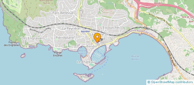 localisation de l'entreprise CENTRAL à BANDOL