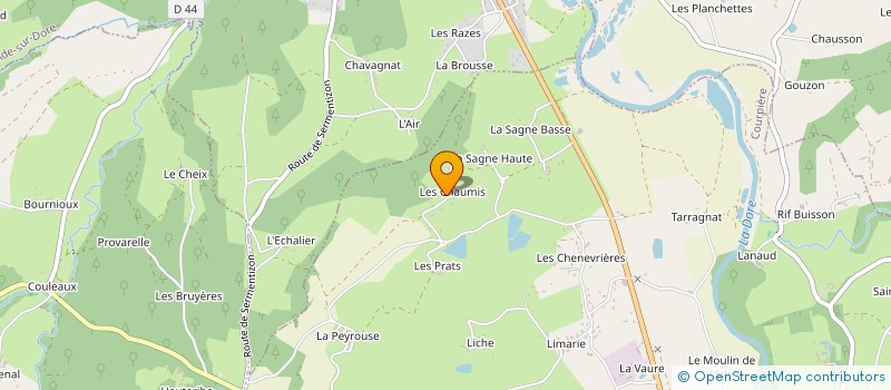 localisation de l'entreprise CENTRAL 63 à COURPIERE