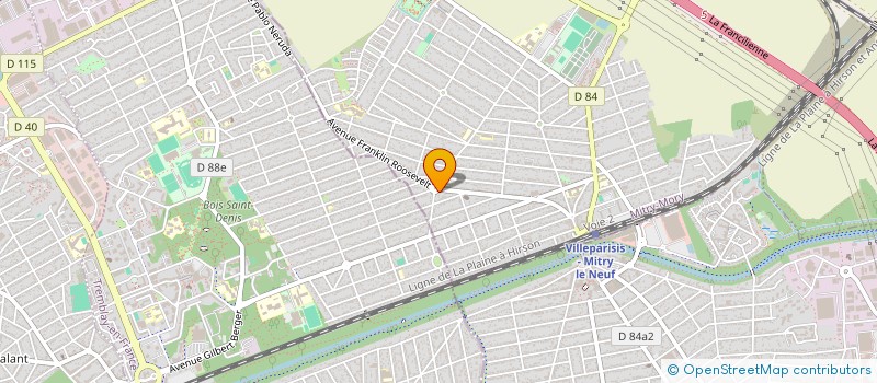 localisation de l'entreprise CENTRAL 88  MITRY-MORY