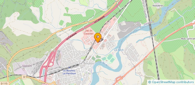 localisation de l'entreprise CENTRAL ACHAT AUTOMOBILE  LE BOULOU