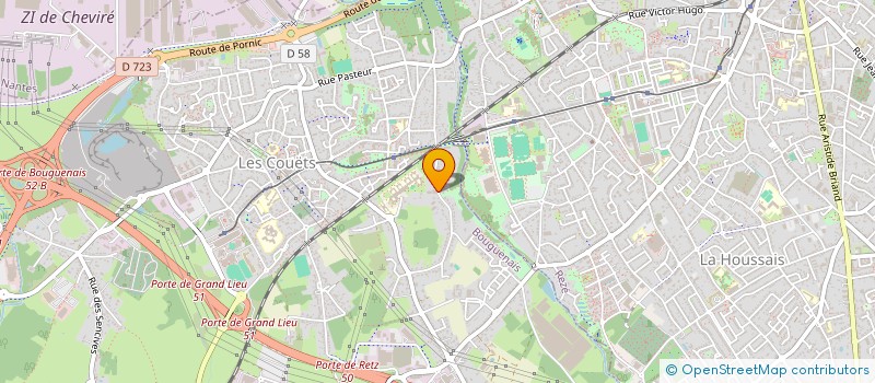 localisation de l'entreprise CENTRAL ALIMENTAIRES  BOUGUENAIS