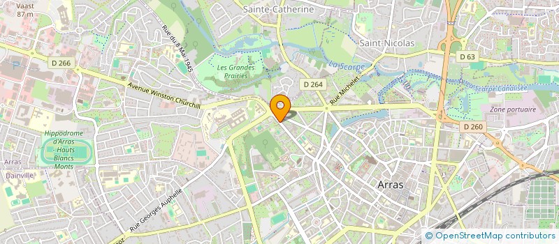 localisation de l'entreprise CENTRAL AMBULANCES à ARRAS