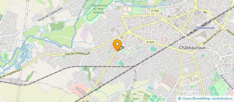localisation de l'entreprise CENTRAL AUTO 36 à CHATEAUROUX