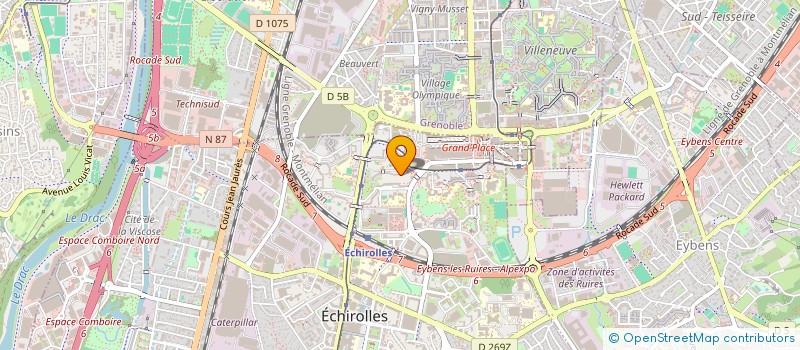 localisation de l'entreprise CENTRAL AUTO 38 à ECHIROLLES