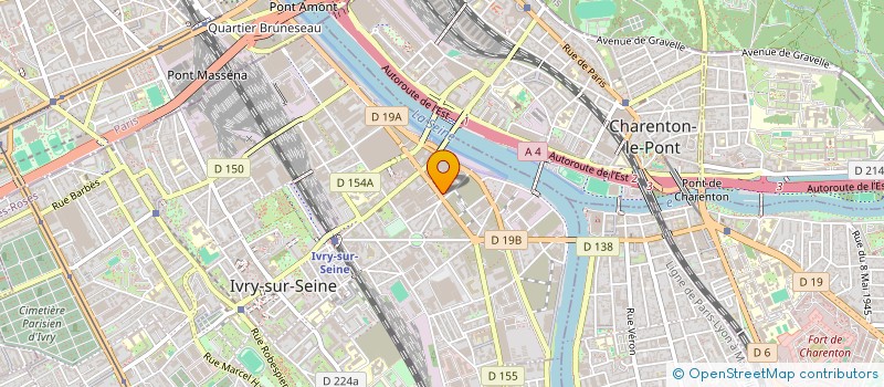 localisation de l'entreprise CENTRAL AUTO IVRY 94 à IVRY-SUR-SEINE