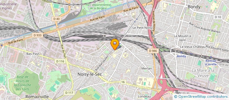localisation de l'entreprise CENTRAL AUTOS GAMBETTA SA à NOISY-LE-SEC