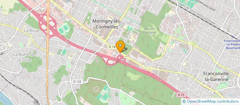 localisation de l'entreprise CENTRAL BAGAGES  MONTIGNY-LES-CORMEILLES