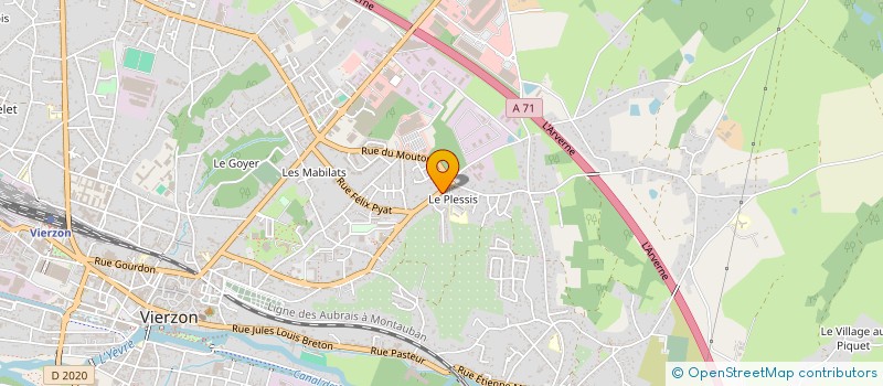 localisation de l'entreprise CENTRAL BAT  VIERZON