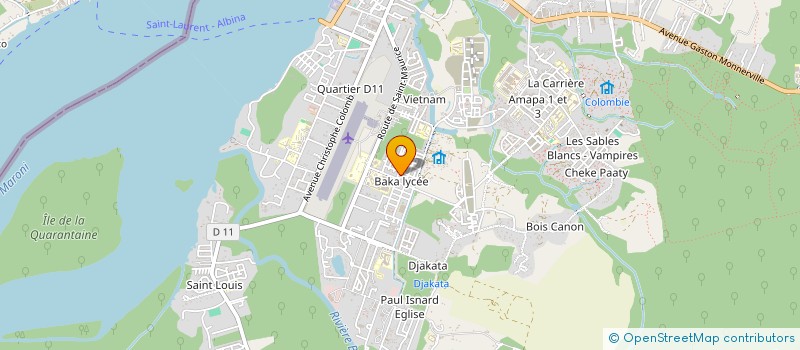 localisation de l'entreprise CENTRAL BOIS ET SERVICE DIVERS à SAINT-LAURENT-DU-MARONI
