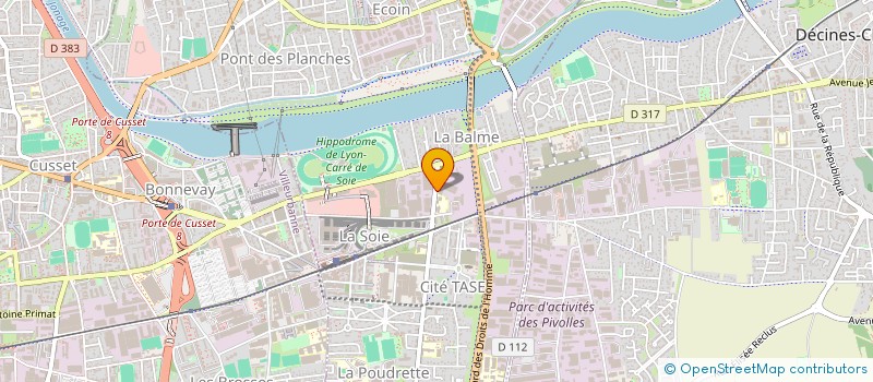 localisation de l'entreprise CENTRAL CAMPUS  VAULX-EN-VELIN