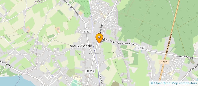 localisation de l'entreprise CENTRAL CARS  VIEUX-CONDE