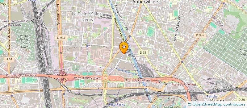 localisation de l'entreprise CENTRAL D'ACHAT à AUBERVILLIERS