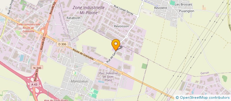 localisation de l'entreprise CENTRAL'DECO  SAINT-PRIEST