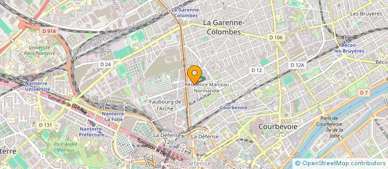 localisation de l'entreprise CENTRAL ETUDES à COURBEVOIE