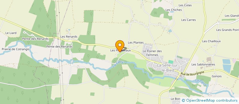 localisation de l'entreprise CENTRAL FELIN CANIN à LA SELLE-SUR-LE-BIED