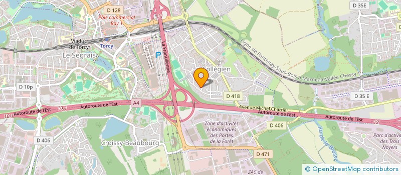 localisation de l'entreprise CENTRAL FRANCE  COLLEGIEN