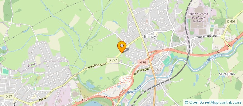 localisation de l'entreprise CENTRAL GARAGE-HADRZYNSKI ET COMPAGNIE  BLANZY