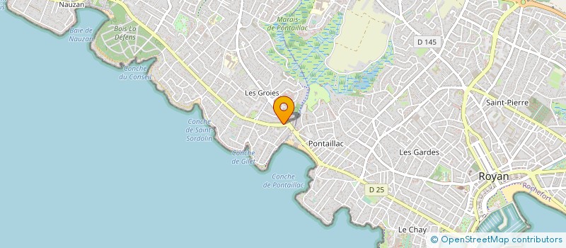 localisation de l'entreprise CENTRAL HABITAT  VAUX-SUR-MER