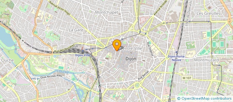 localisation de l'entreprise CENTRAL HOTEL à DIJON