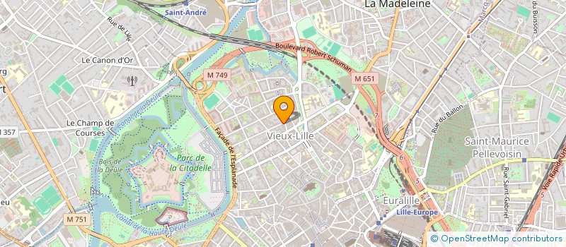 localisation de l'entreprise CENTRAL IMMO 2000 à LILLE