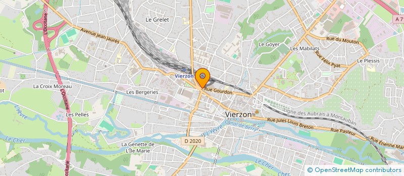 localisation de l'entreprise CENTRAL IMMO  VIERZON